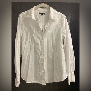 Banana Republic classic white button down blouse
